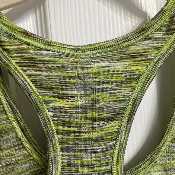 ATHLETA Fast Track Ruched Compression Tank Top Green Gray size medium - Picture 7 of 7
